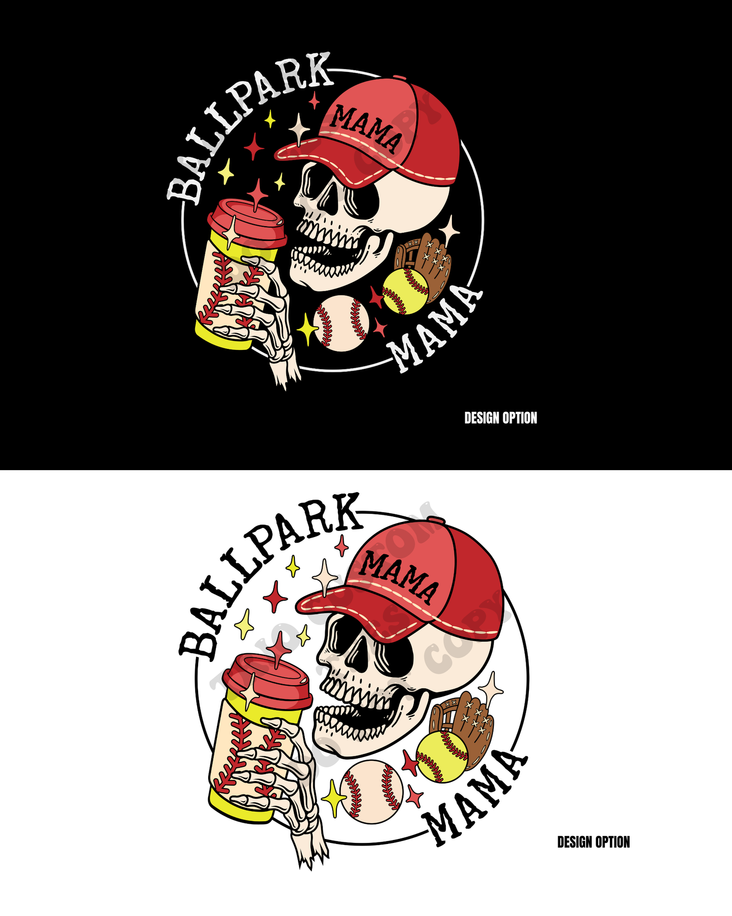 Ballpark Baseball Softball Mama Design