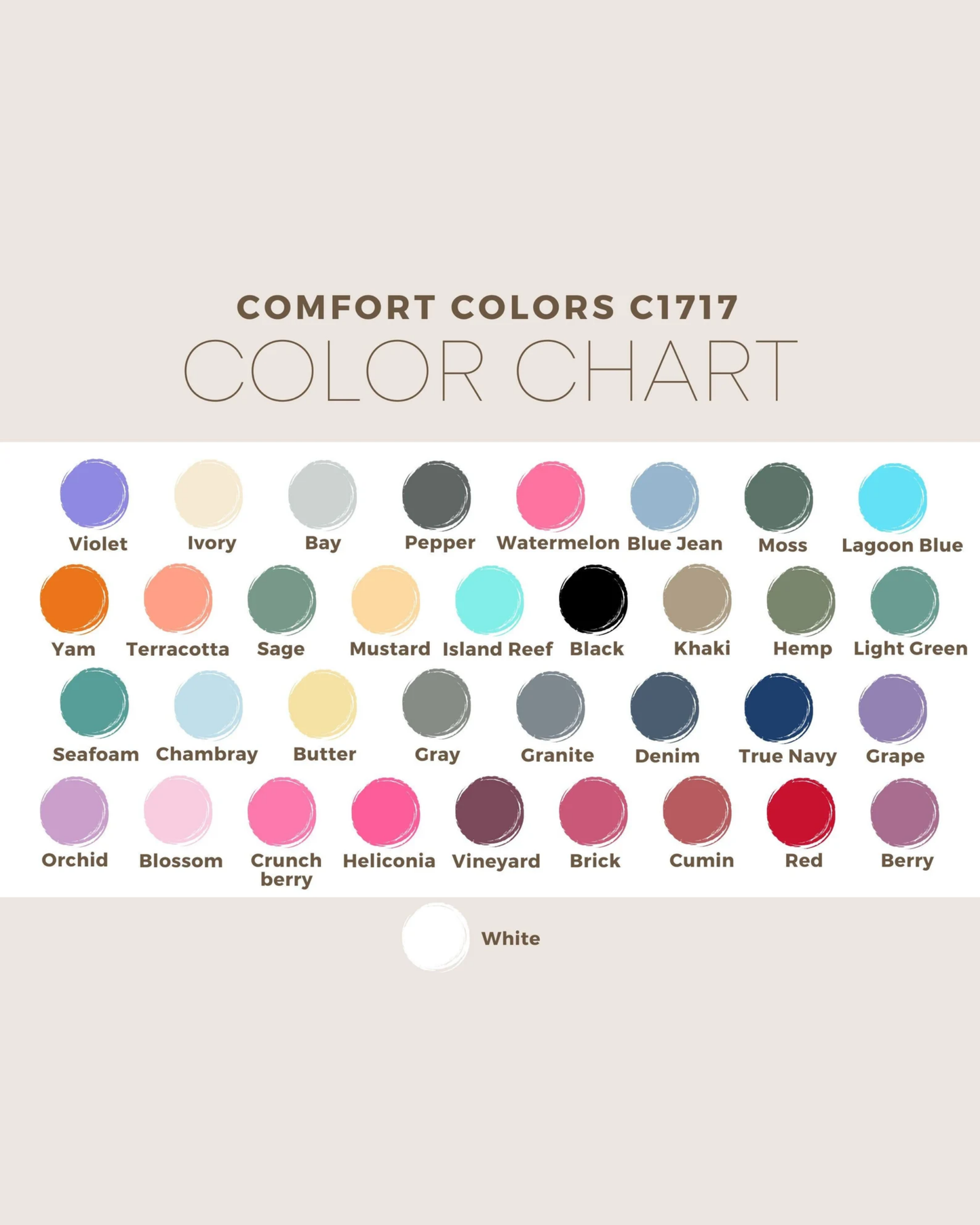 COMFORT COLORS TEE SHIRT APPAREL