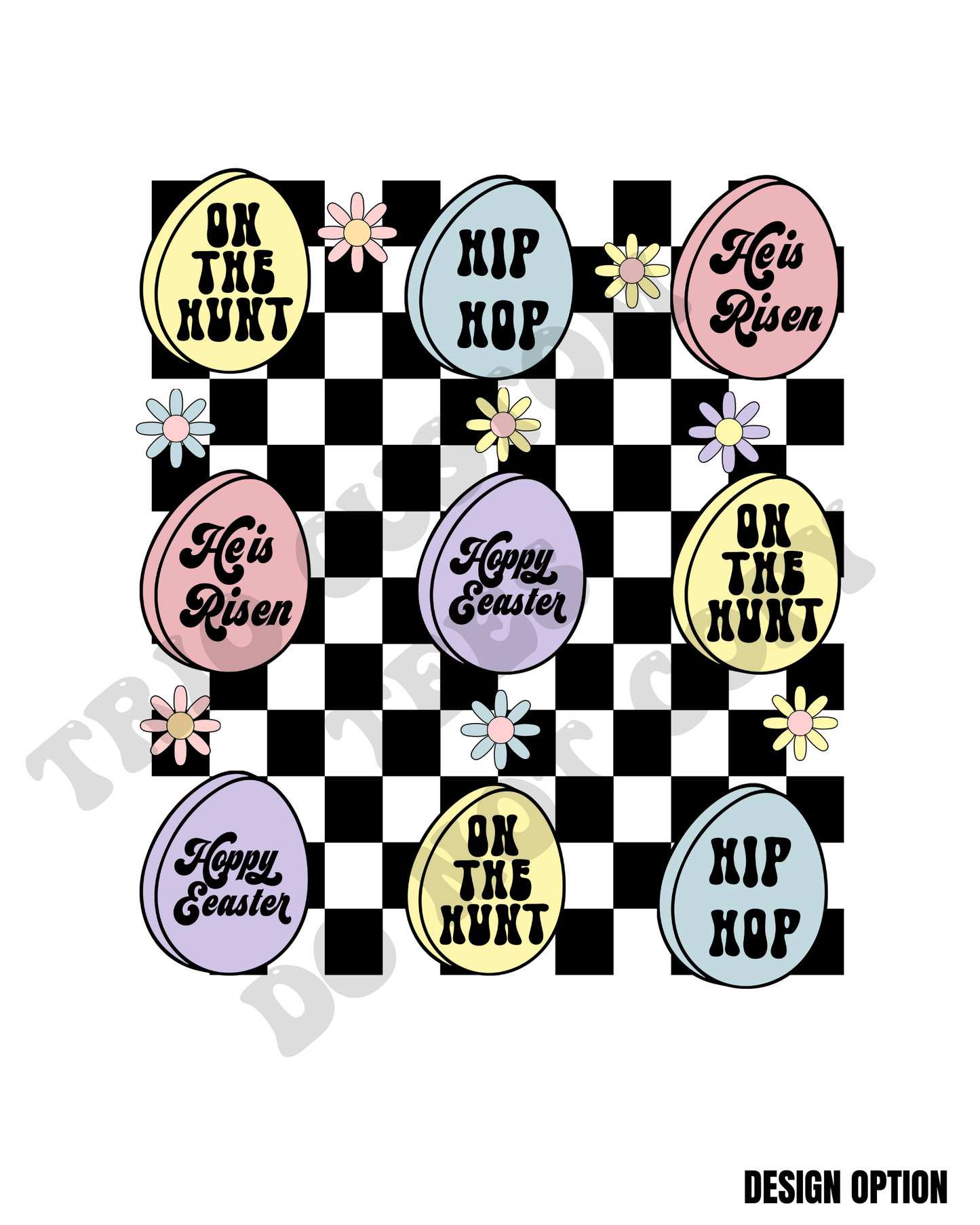 Easter Checker Egg Design