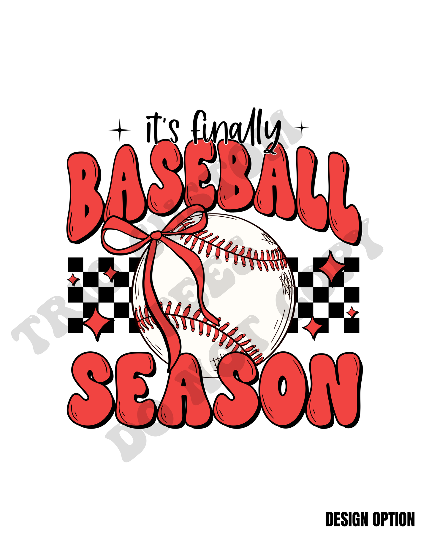 It's Finally Baseball Season Checker Design