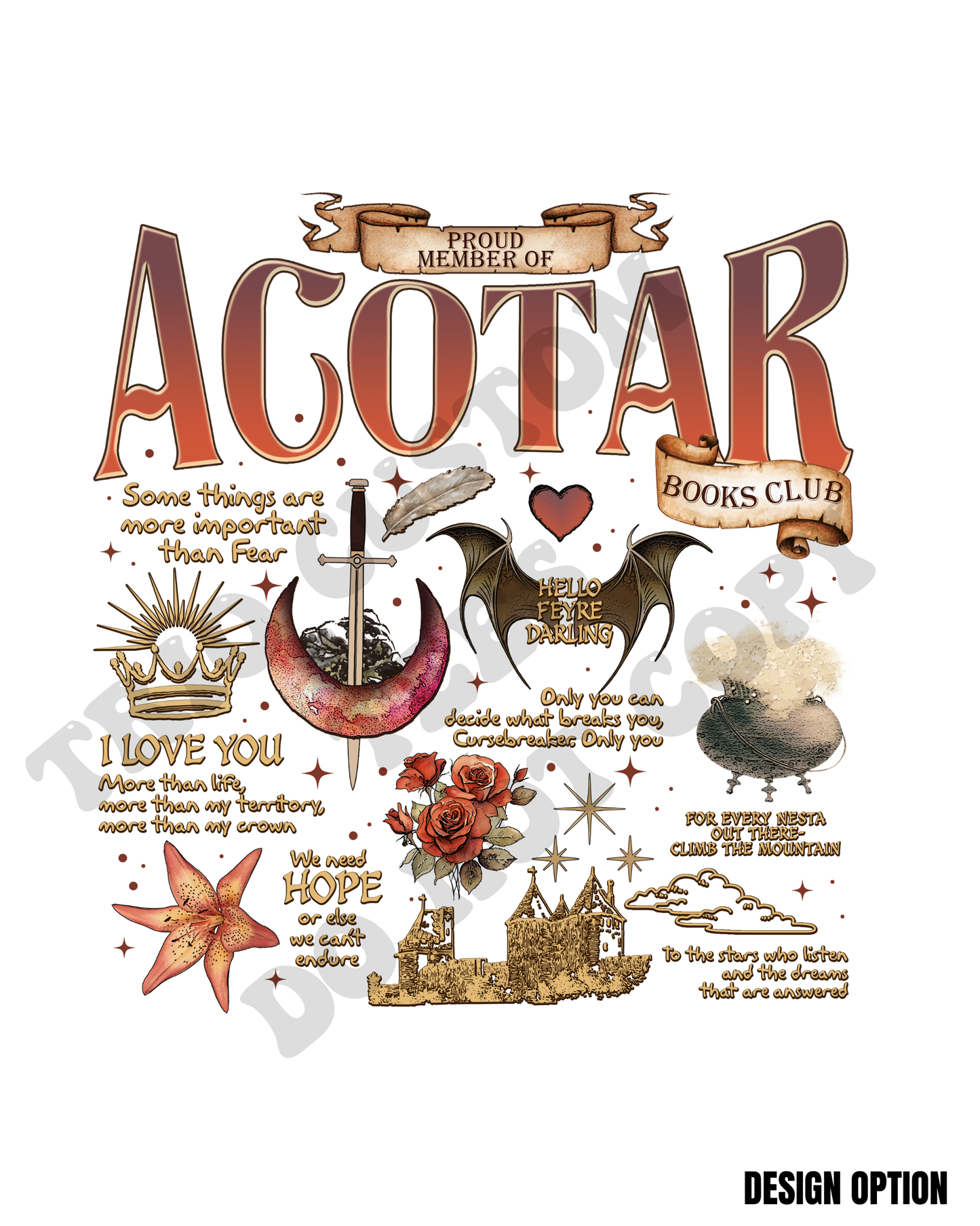 ACOTAR Club Book Read Design