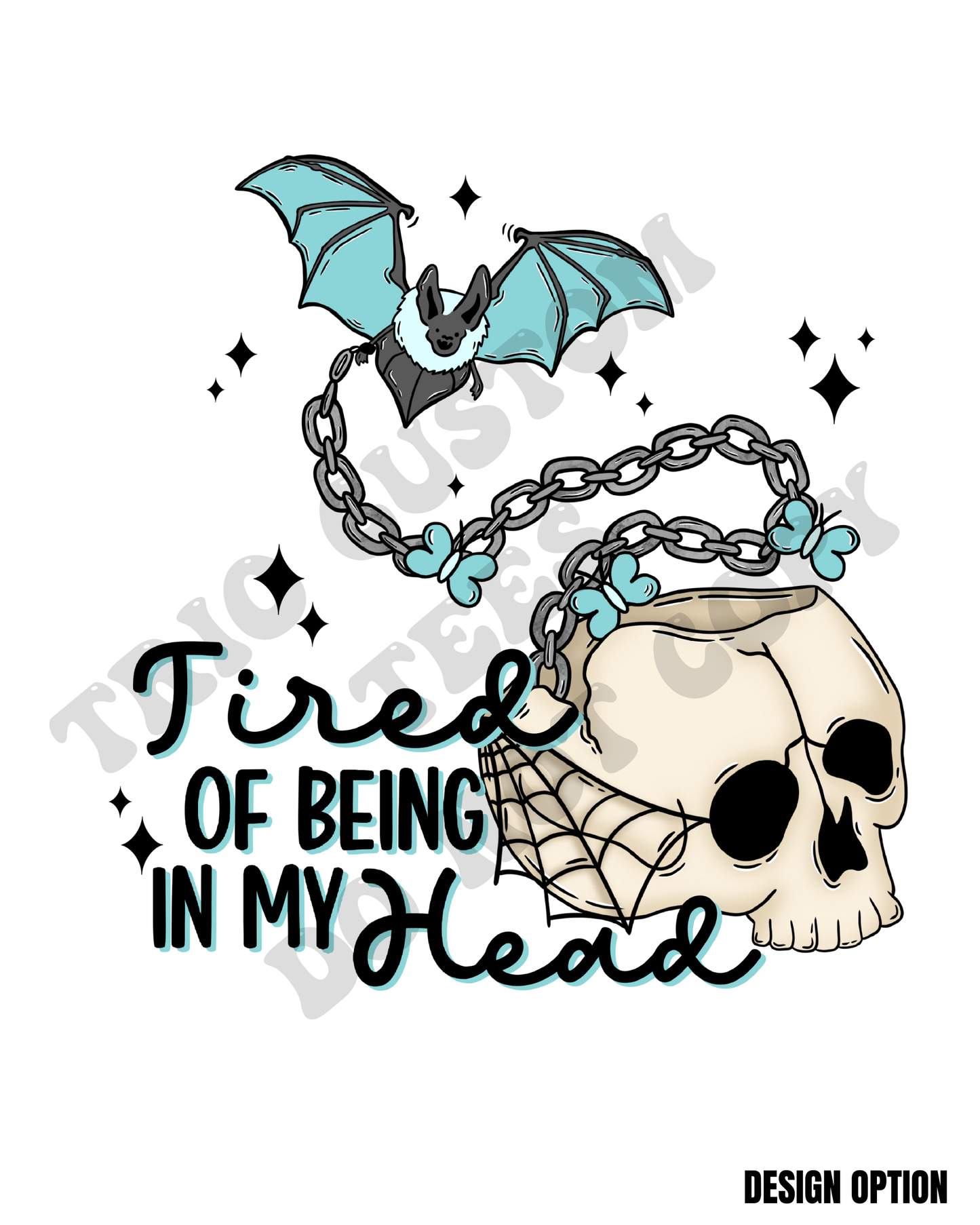 Tired of Being In My Skull Bat Mental Health Design