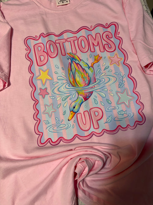 Bottoms Up Duck Preppy Comfort Colors Tee Shirt