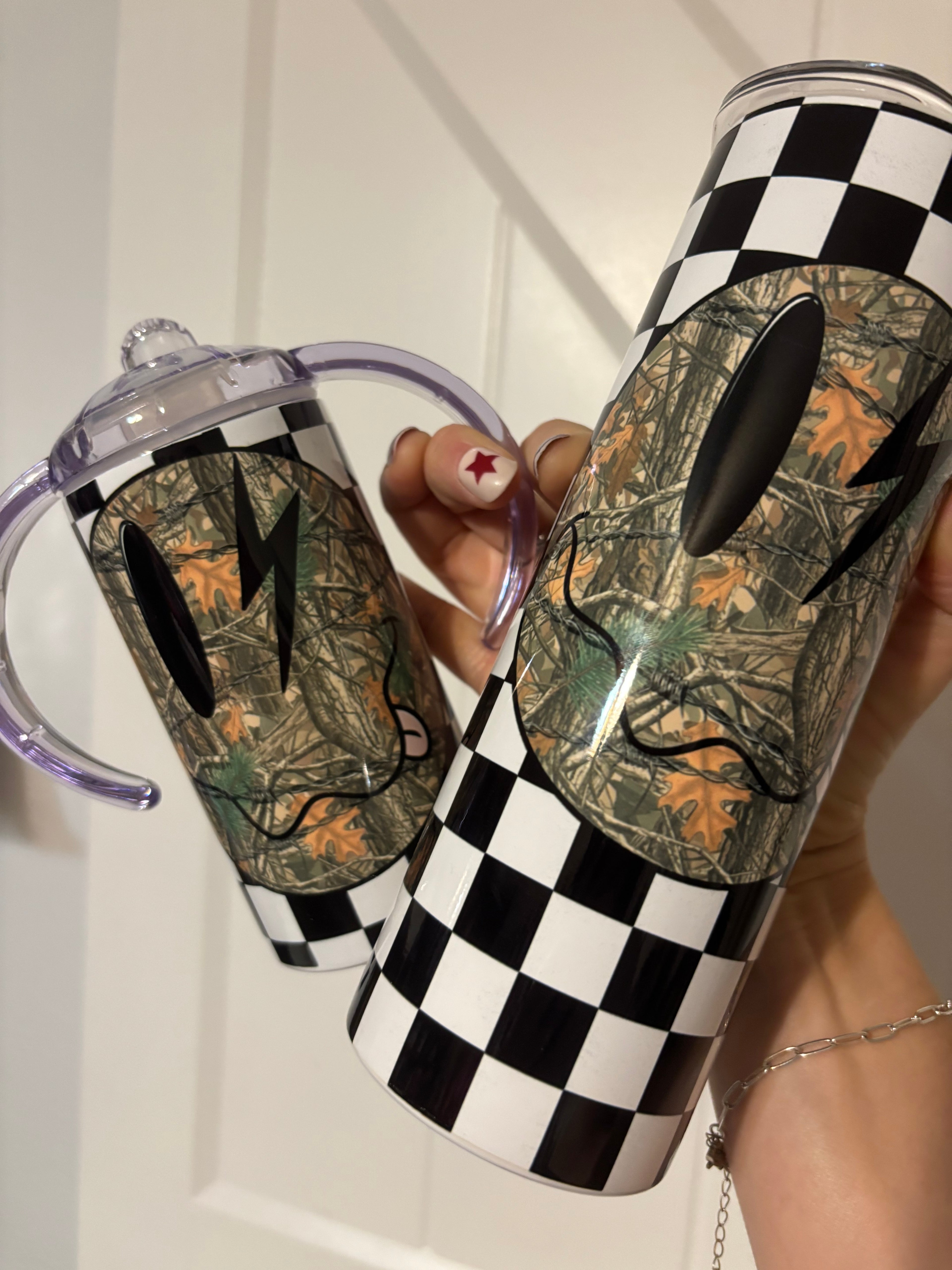 Mama Mini Smiley Tree Camo Cup Set
