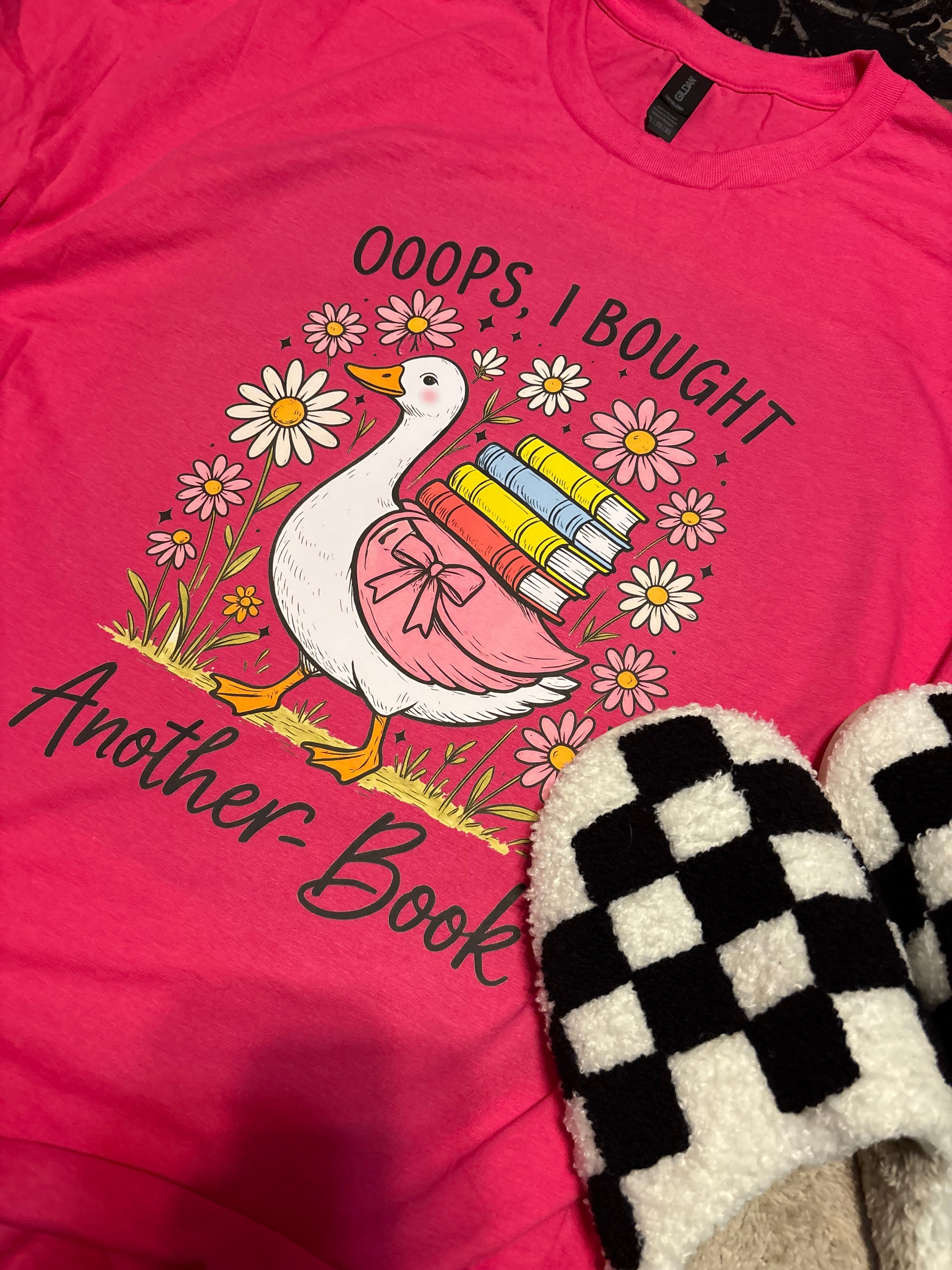Oops I bought another book goose reading shirt