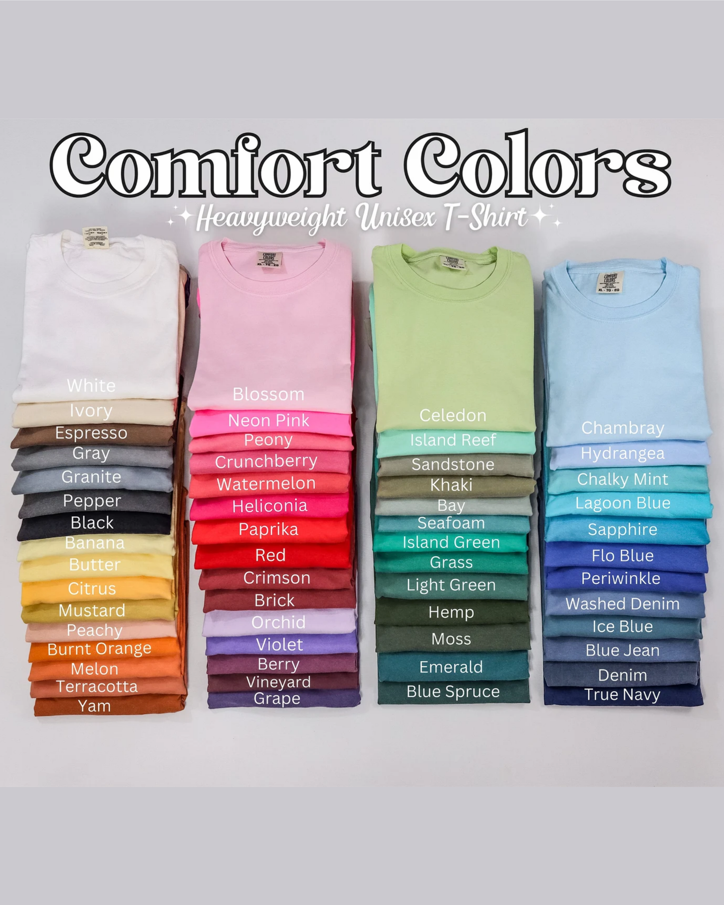 COMFORT COLORS TEE SHIRT APPAREL