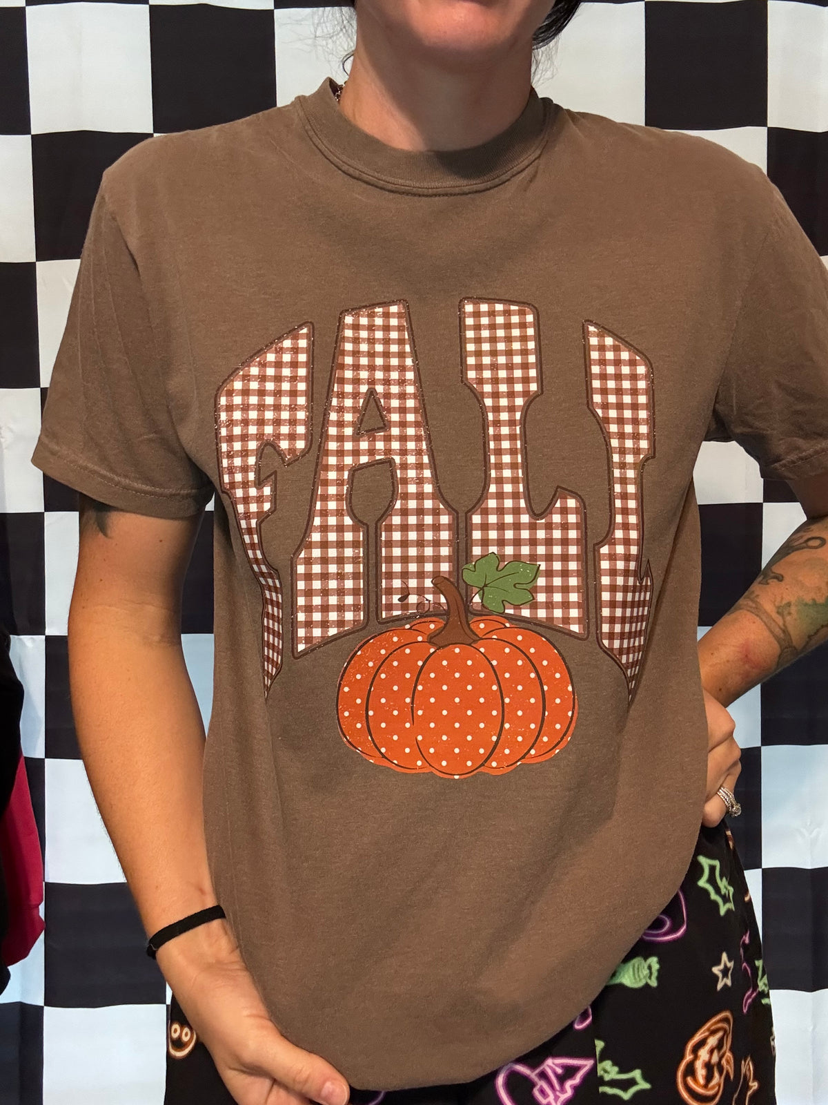 Fall Pumpkin Comfort Colors Tee Shirt