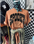 Spooky Halloween Polka dot Bow Comfort colors Tee Shirt
