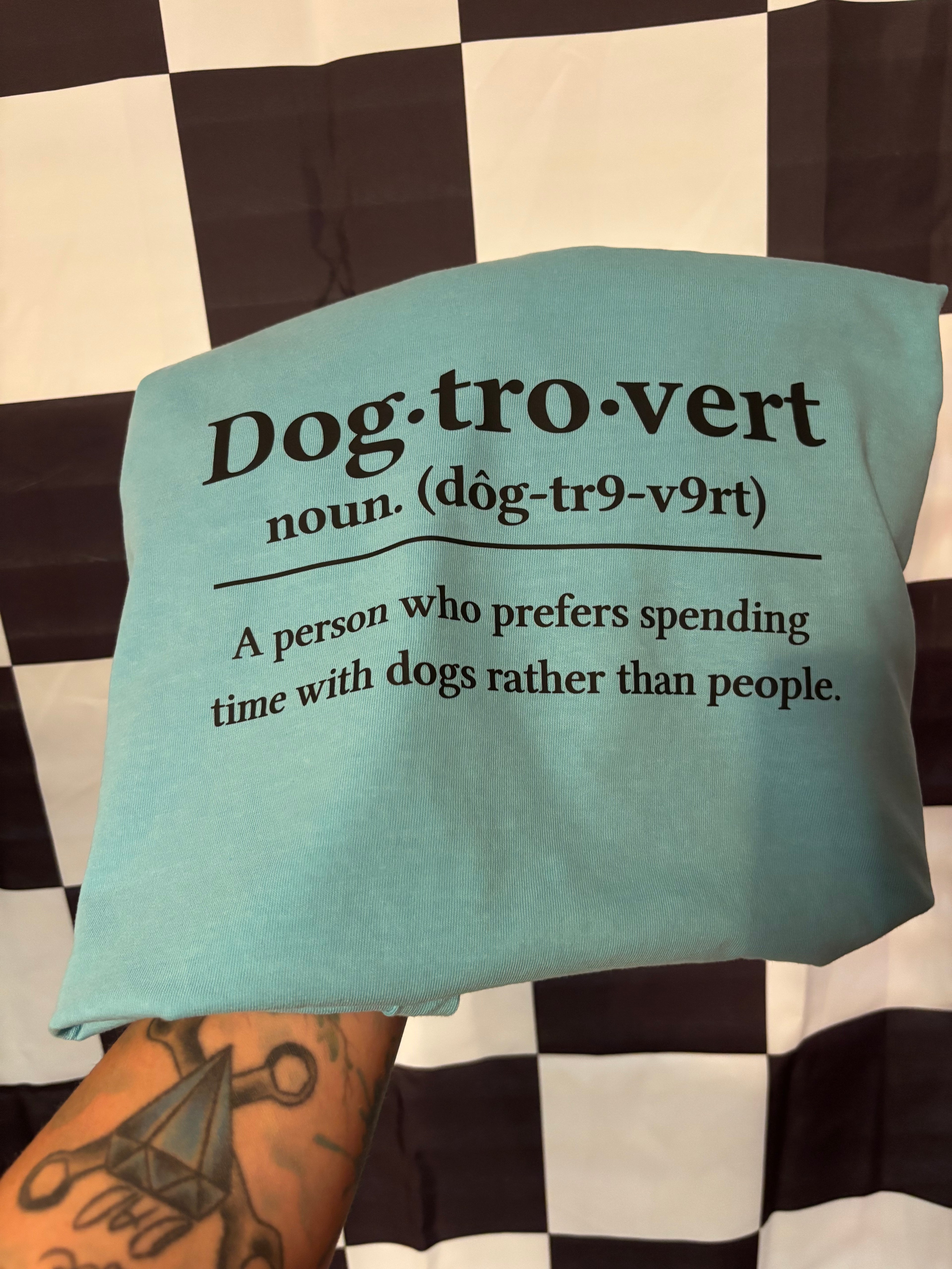 Dogtrovert Dog mom Dog Tee shirt Comfort Colors