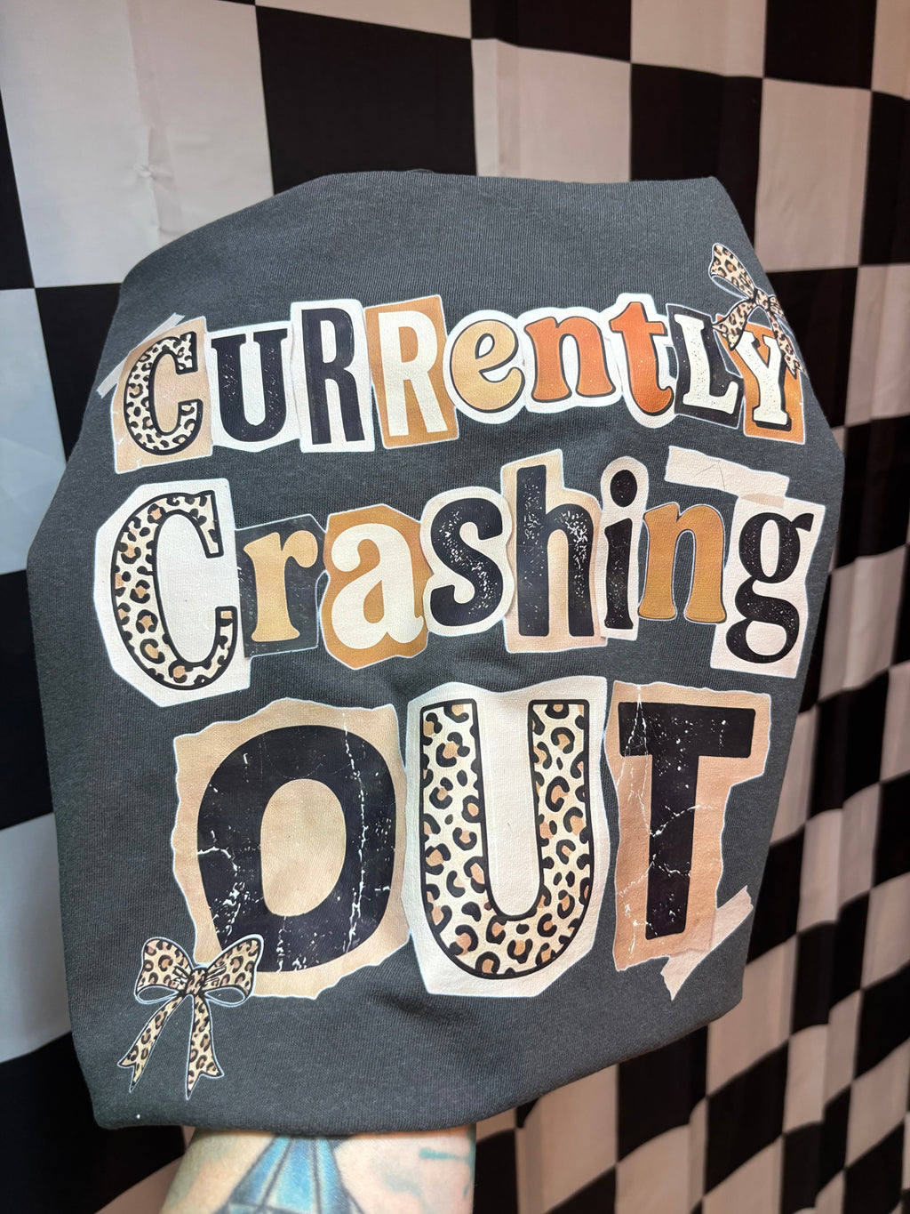 Currently Crashing Out Comfort Colors Tee Shirt