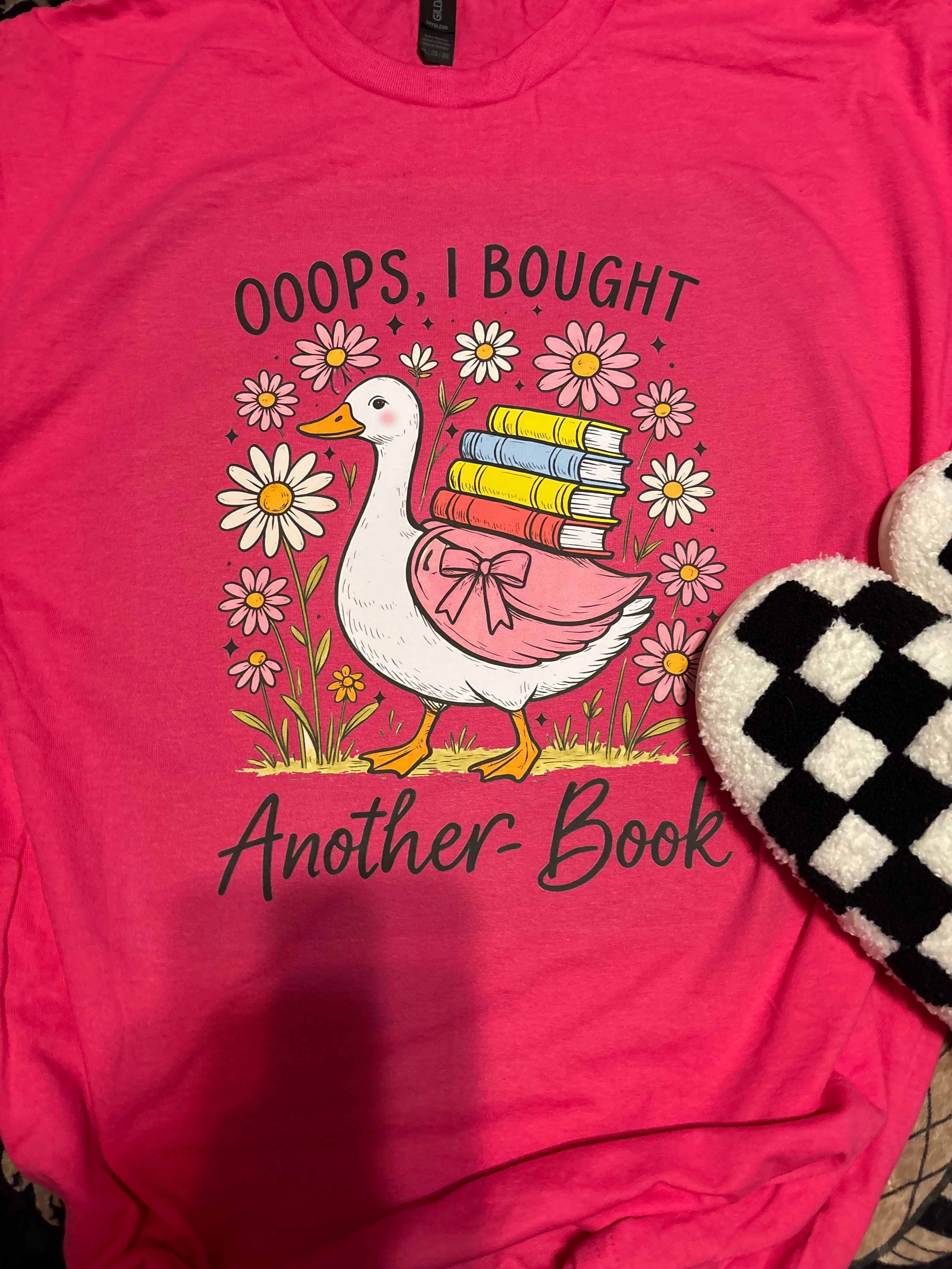 Oops I bought another book goose reading shirt