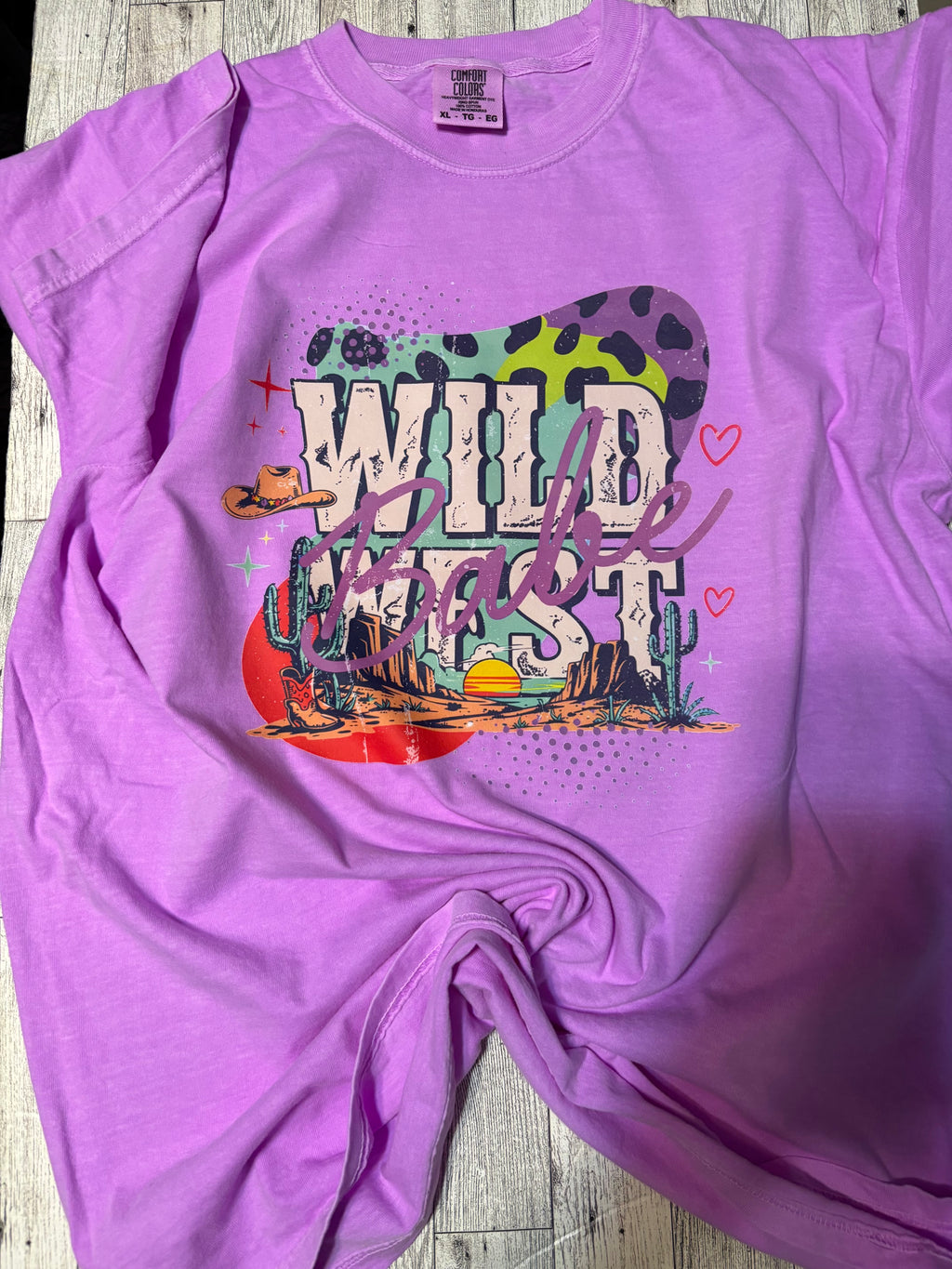 Wild West Babe Western Comfort Colors Tee Shirt