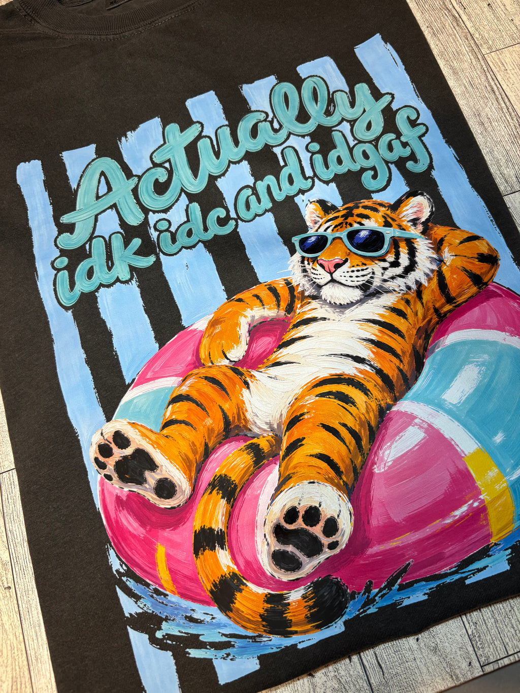 Idk Idc Idgaf Summer Tiger Sarcasm Comfort colors