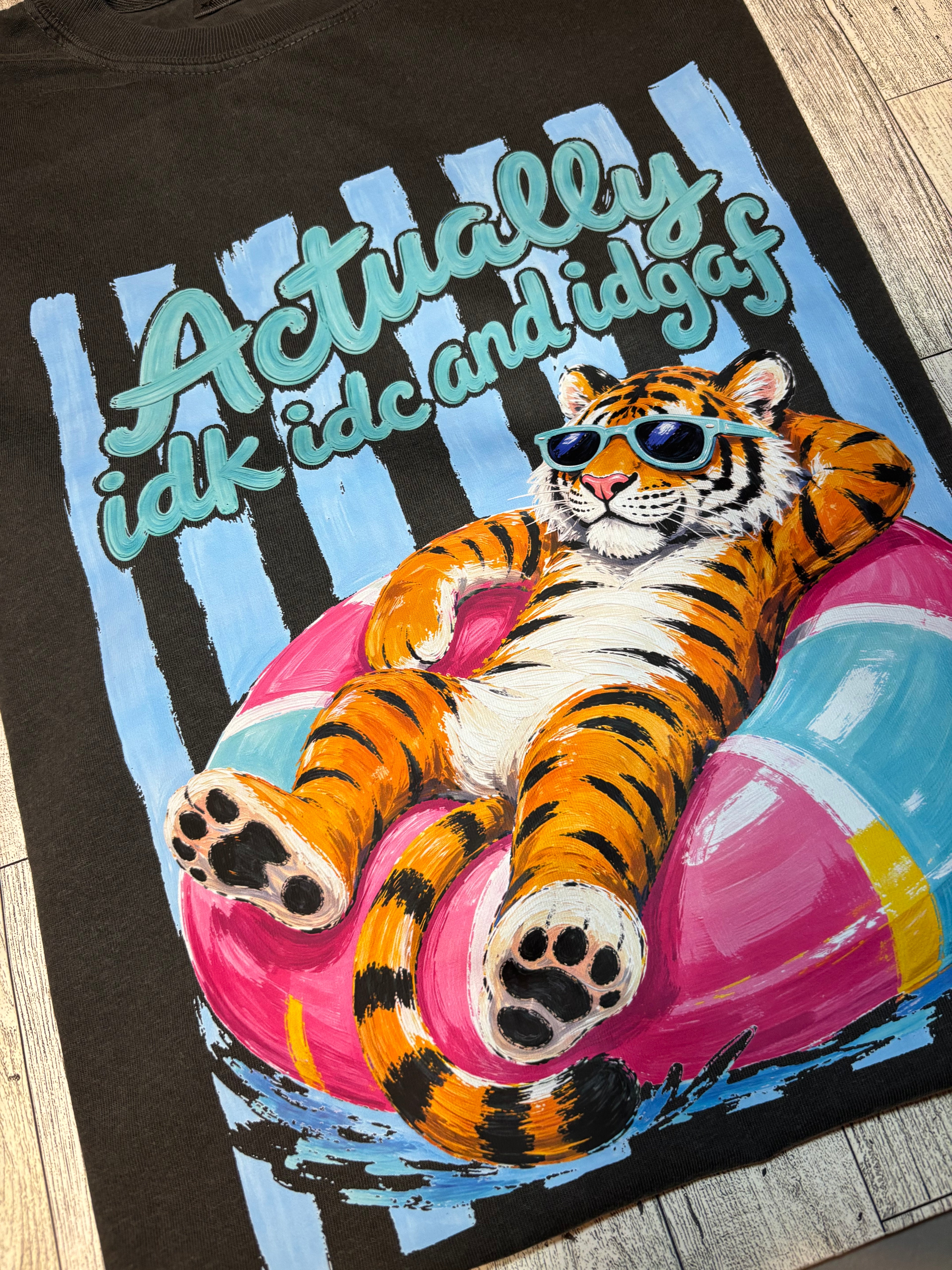 Idk Idc Idgaf Summer Tiger Sarcasm Comfort colors