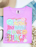Helping Tiny Humans Do Big Things Teacher Caregiver Shirt Comfort Colors