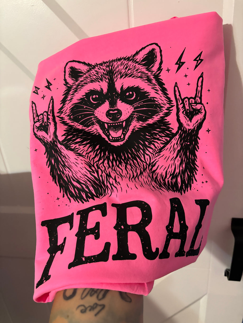feral raccoon shirt comfort colors