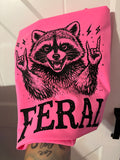 feral raccoon shirt comfort colors
