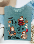 Tis the Season Horror Ghosts Halloween Comfort Colors Tee Shirt