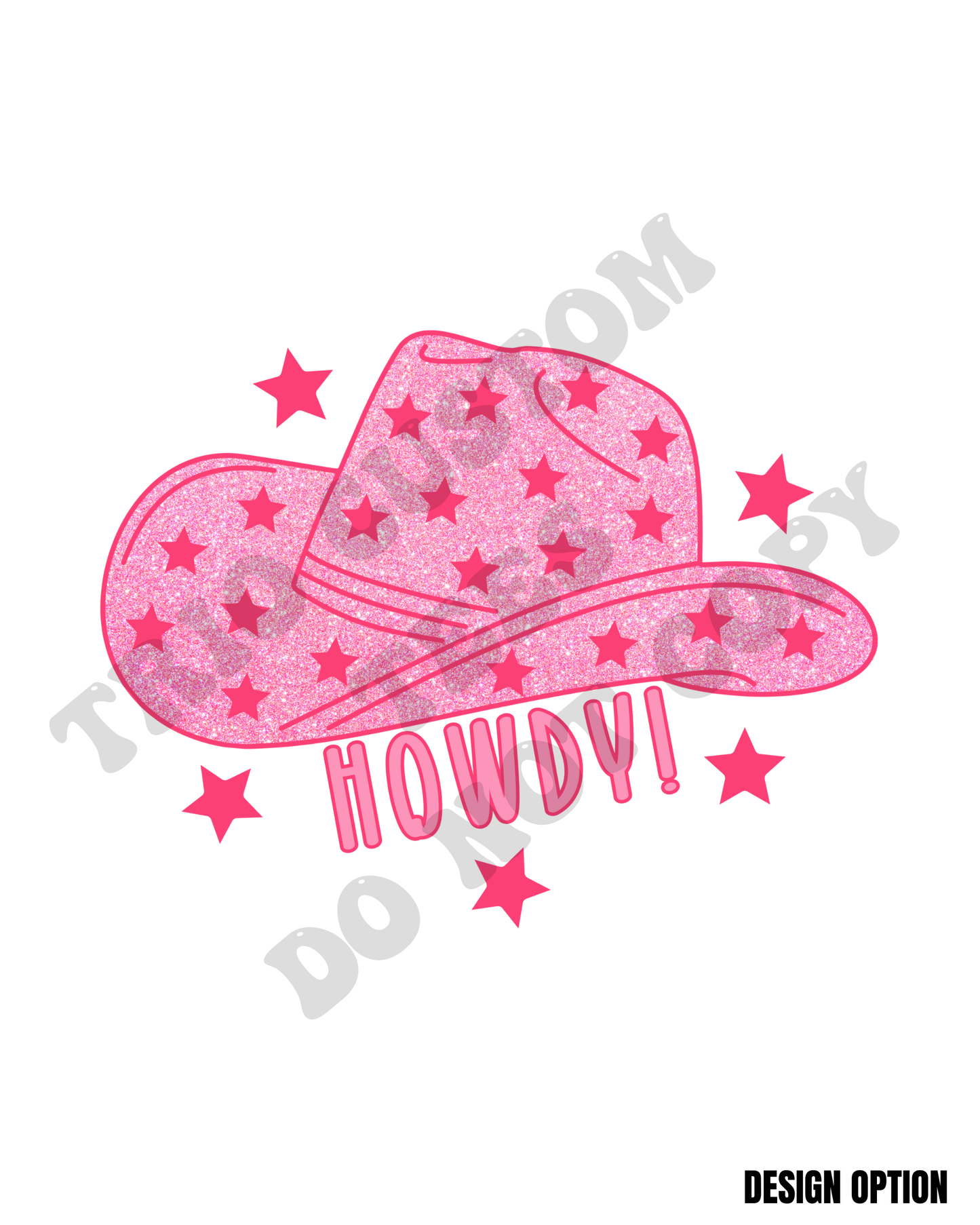 Pink Howdy Cowgirl Cowboy Western Star Hat