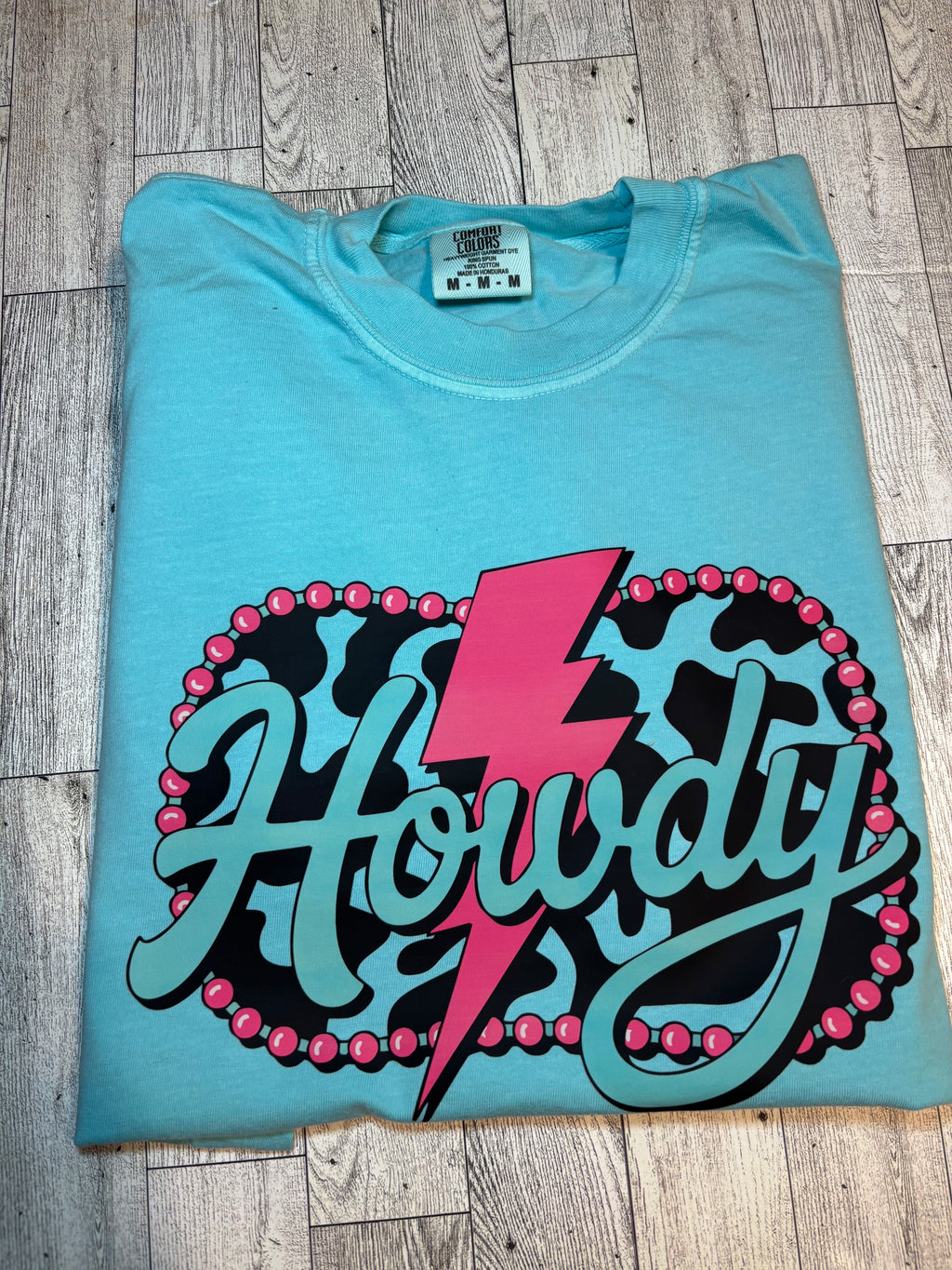 Howdy western Cowprint Comfort colors