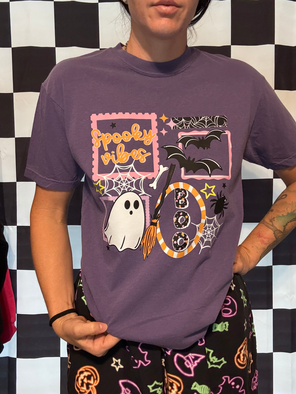 Spooky Vibes Halloween Comfort Colors Tee Shirt