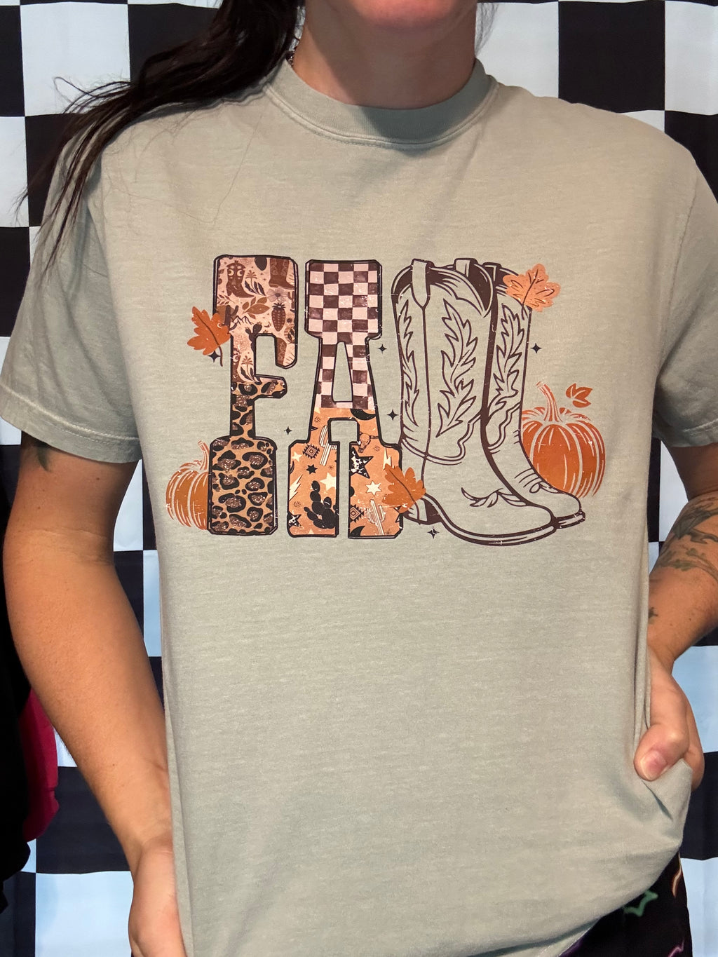 Fall Western Comfort Colors Tee Shirt