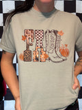 Fall Western Comfort Colors Tee Shirt