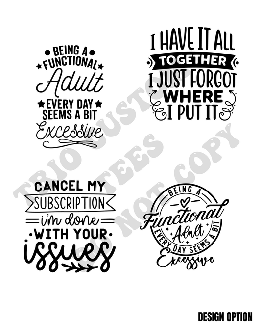 Humor Adulting Design