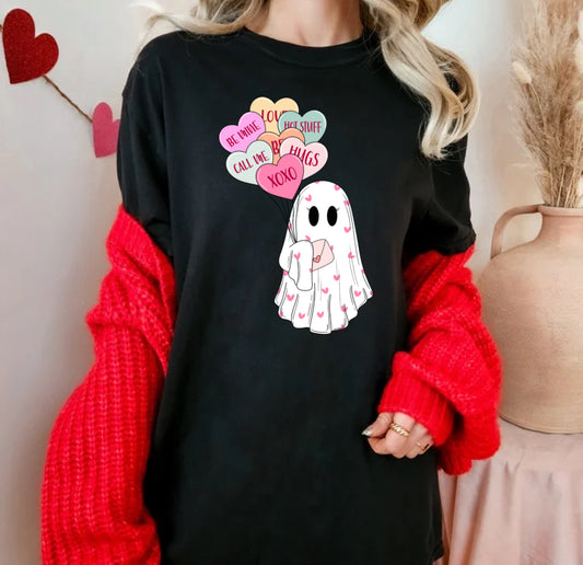 Ghost Valentines Day Tee Shirt or Crewneck