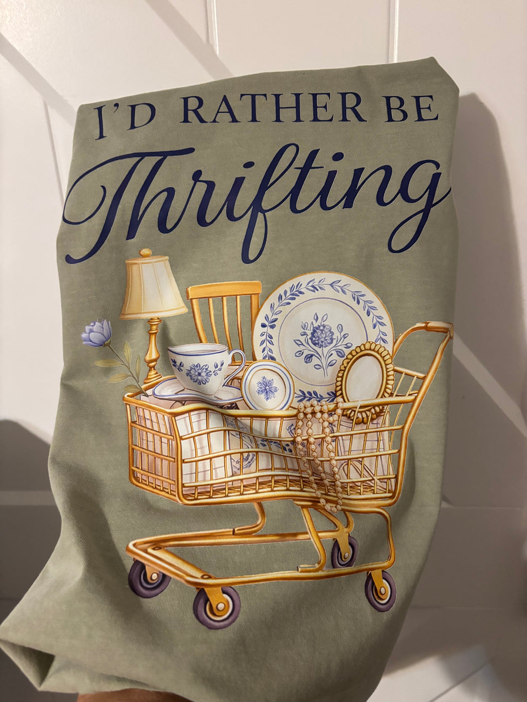 I'd rather be thrifting comfort colors tee shirt