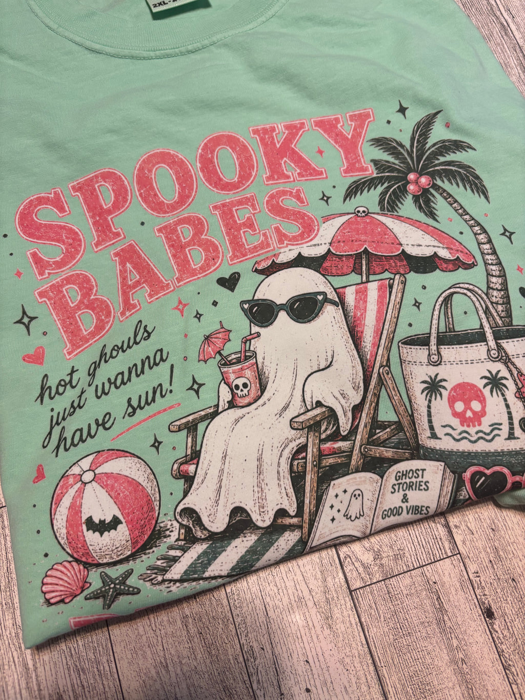 Spooky babe ghost tee shirt summer comfort colors