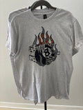 Flames Dice Tiger 8 Ball Gildan Tee Shirt