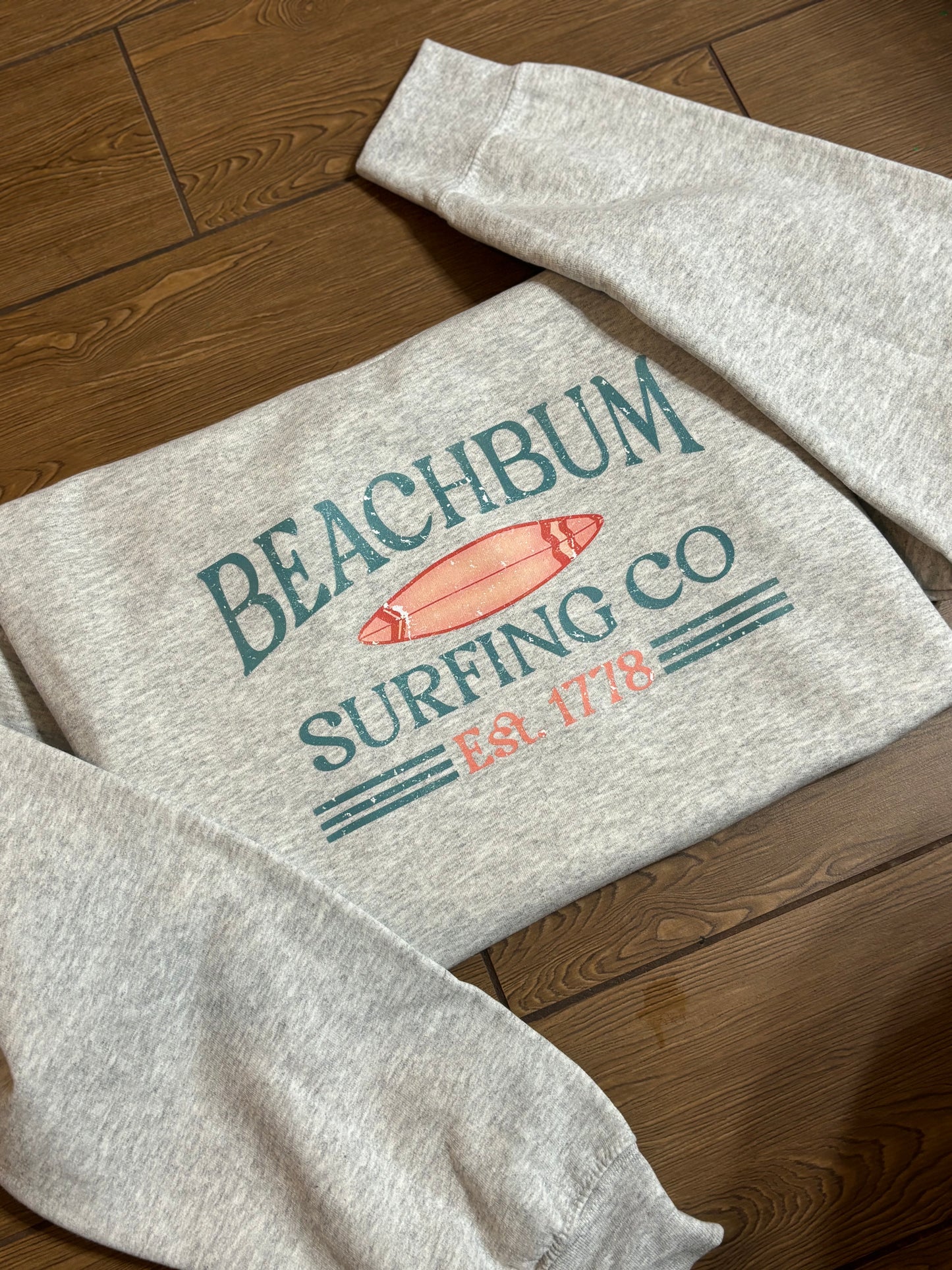 Beach Bum Surf Co Comfort Colors Tee Crewneck