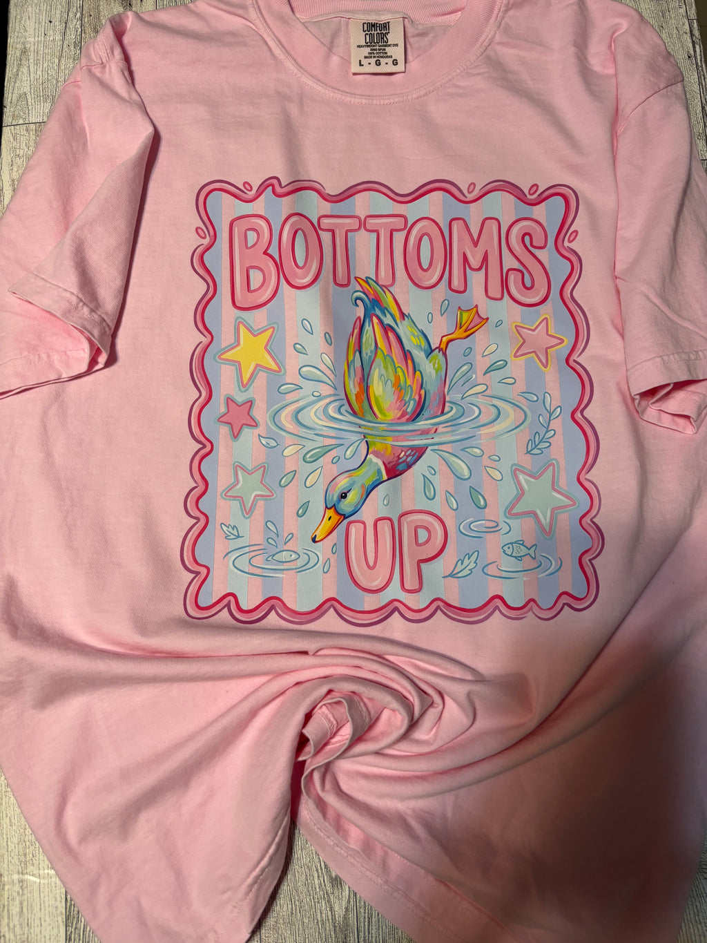 Bottoms Up Duck Preppy Comfort Colors Tee Shirt