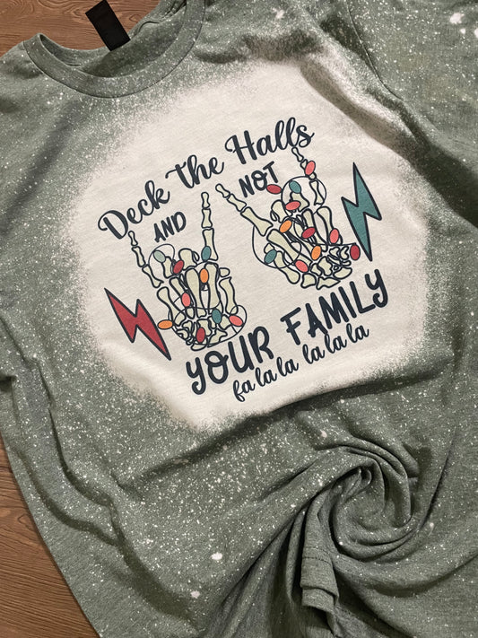 Deck the halls and not your family Christmas skeleton