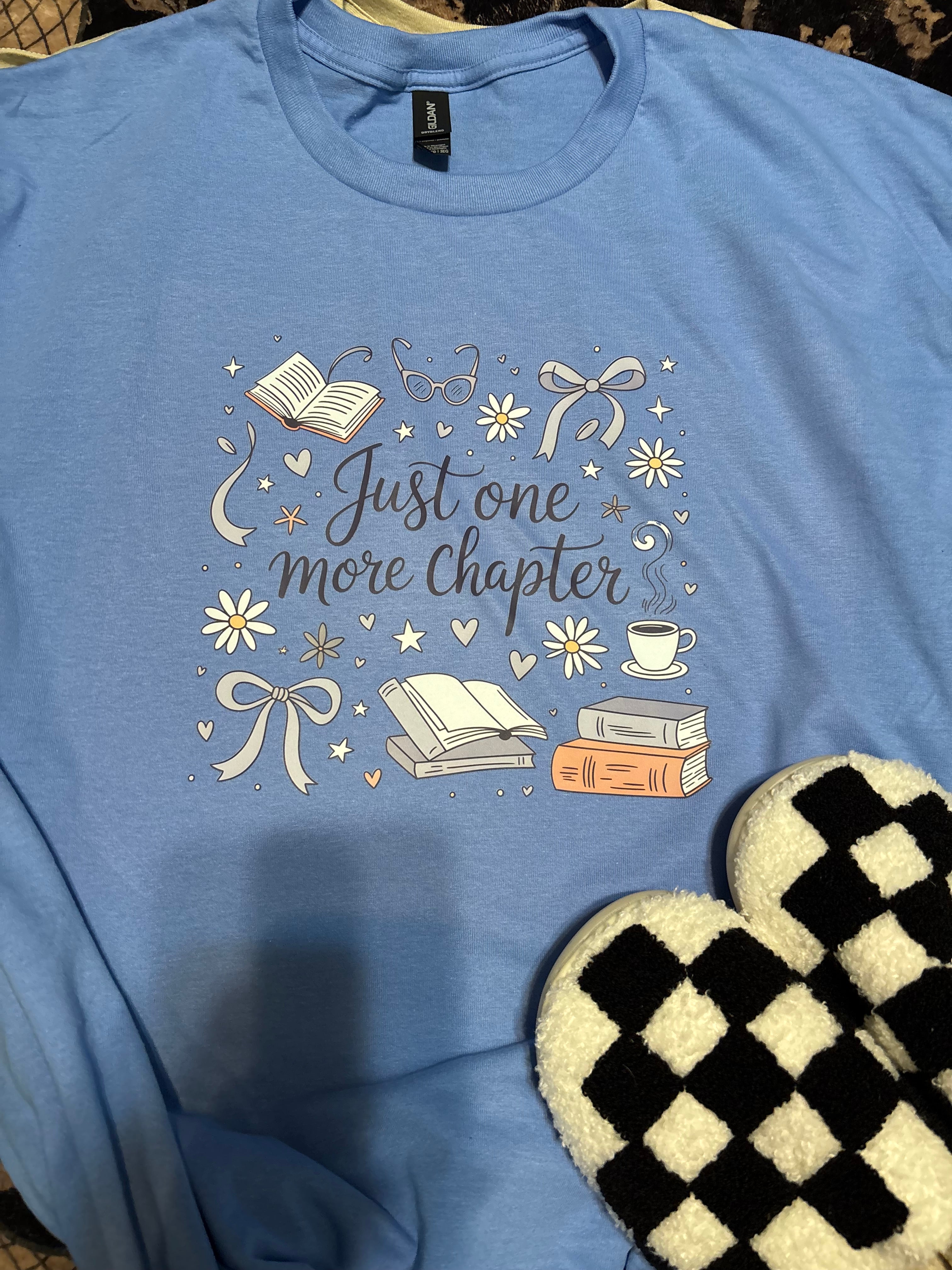 Just One More Chapter Book Reading Shirt