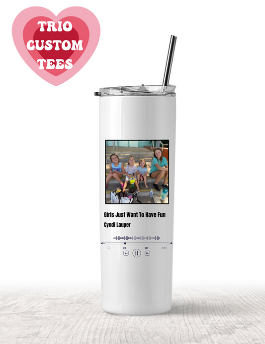 Custom Music Player Tumbler 20oz