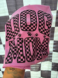 Dog Mom Checker Tee Shirt Comfort Colors