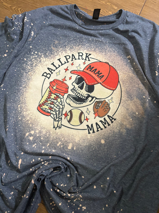 Ballpark Baseball Mama Skull