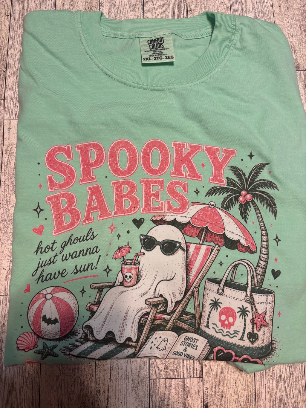 Spooky babe ghost tee shirt summer comfort colors