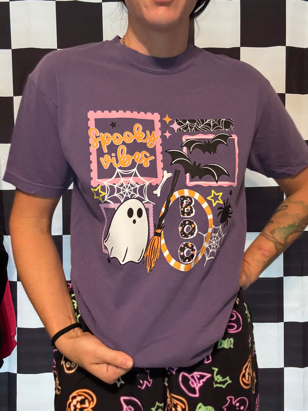 Spooky Vibes Halloween Comfort Colors Tee Shirt
