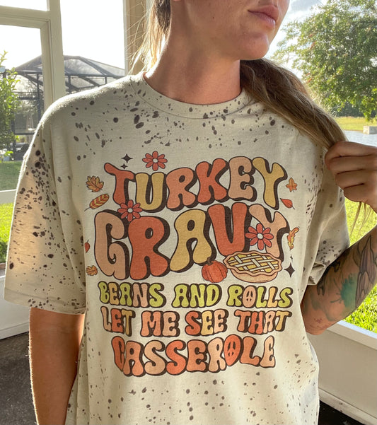 Thanksgiving Retro Wavy Tee Shirt or Sweatshirt