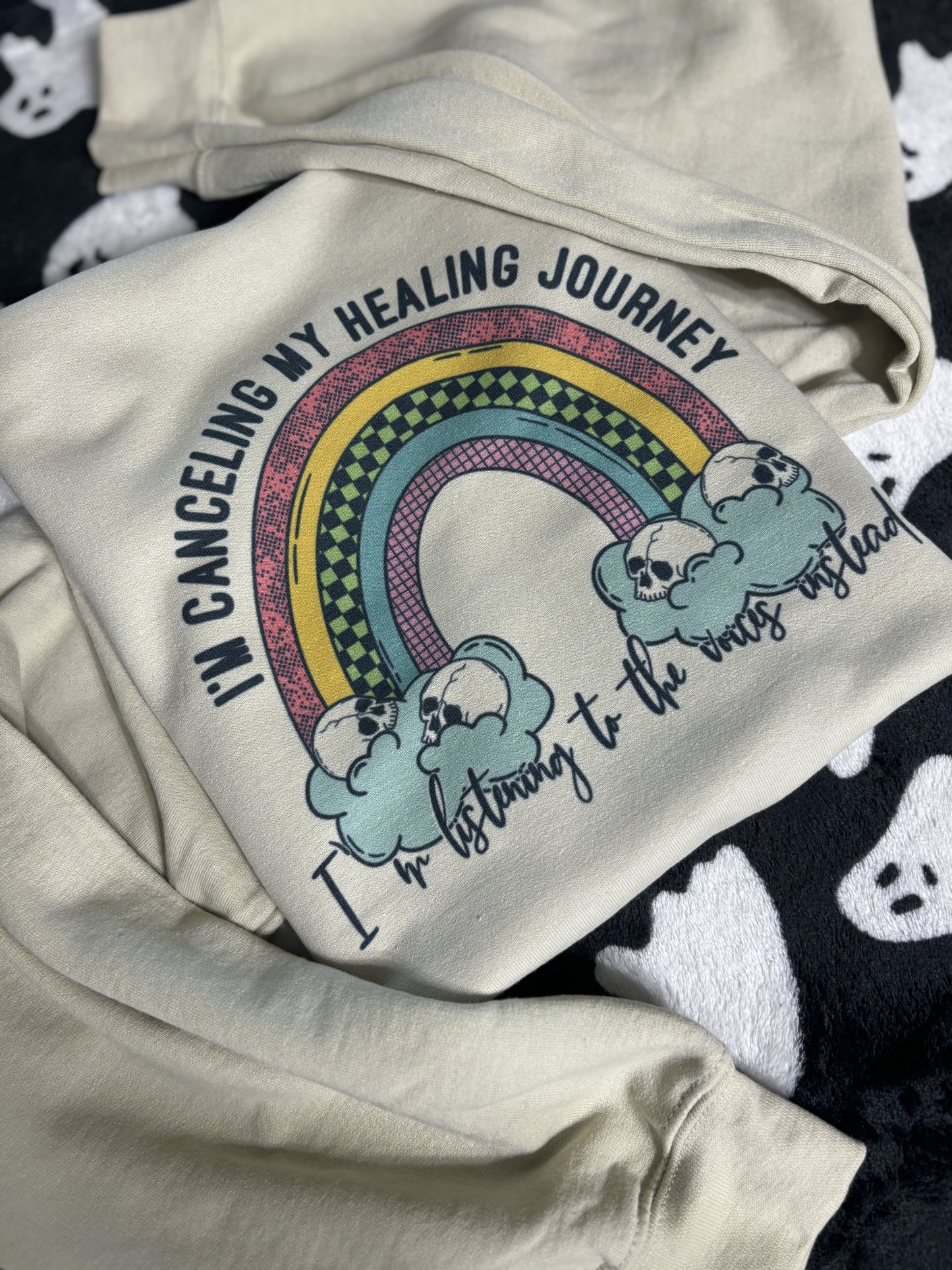 I'm Canceling My Healing Journey Tee or Crewneck Sweatshirt