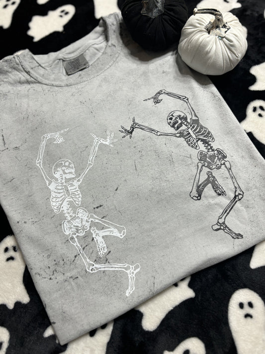 Dancing Skeletons Halloween Spooky Comfort Colors