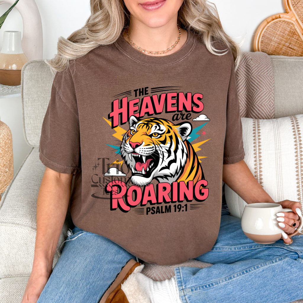 The Heavens are Roaring Tiger Bible Shirt