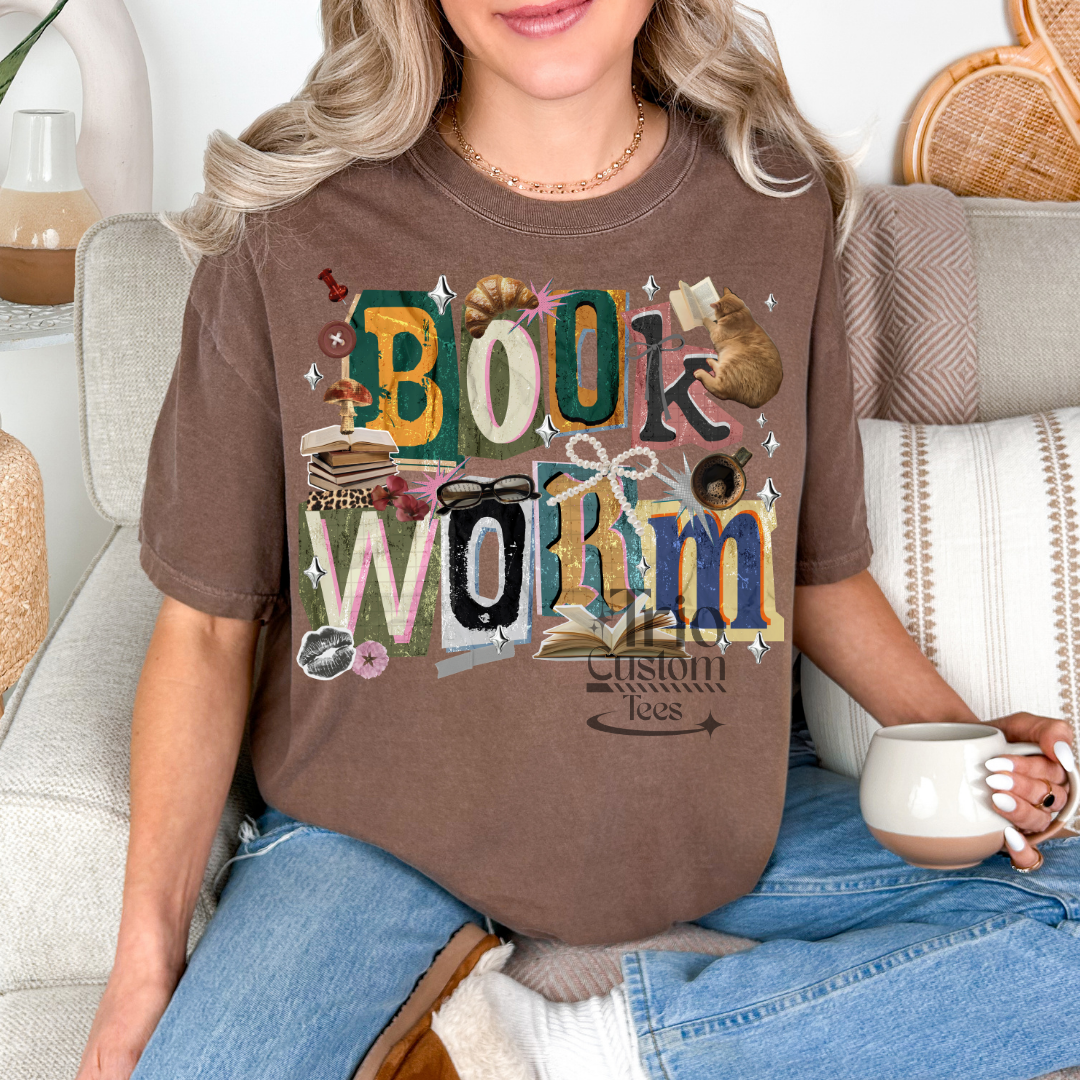 Book Worm Comfort Colors