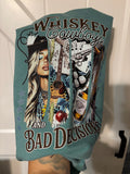 Whiskey Cowboys and Bad Decisions Comfort Colors Tee Shirt