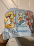 Just a summer goose comfort colors tee shirt