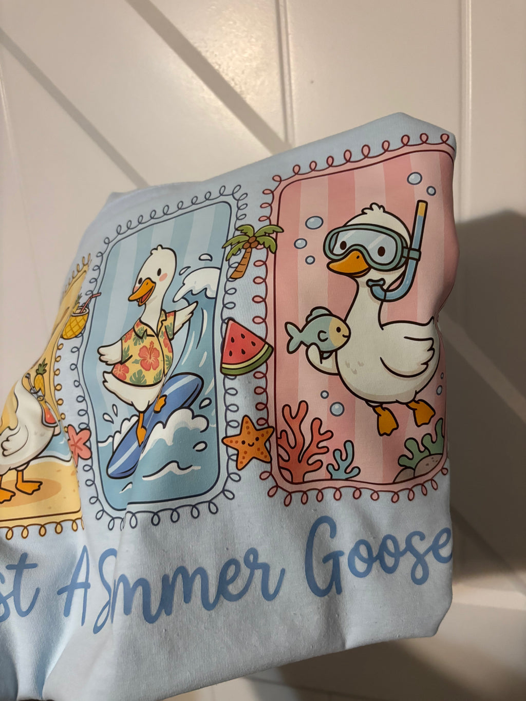 Just a summer goose comfort colors tee shirt