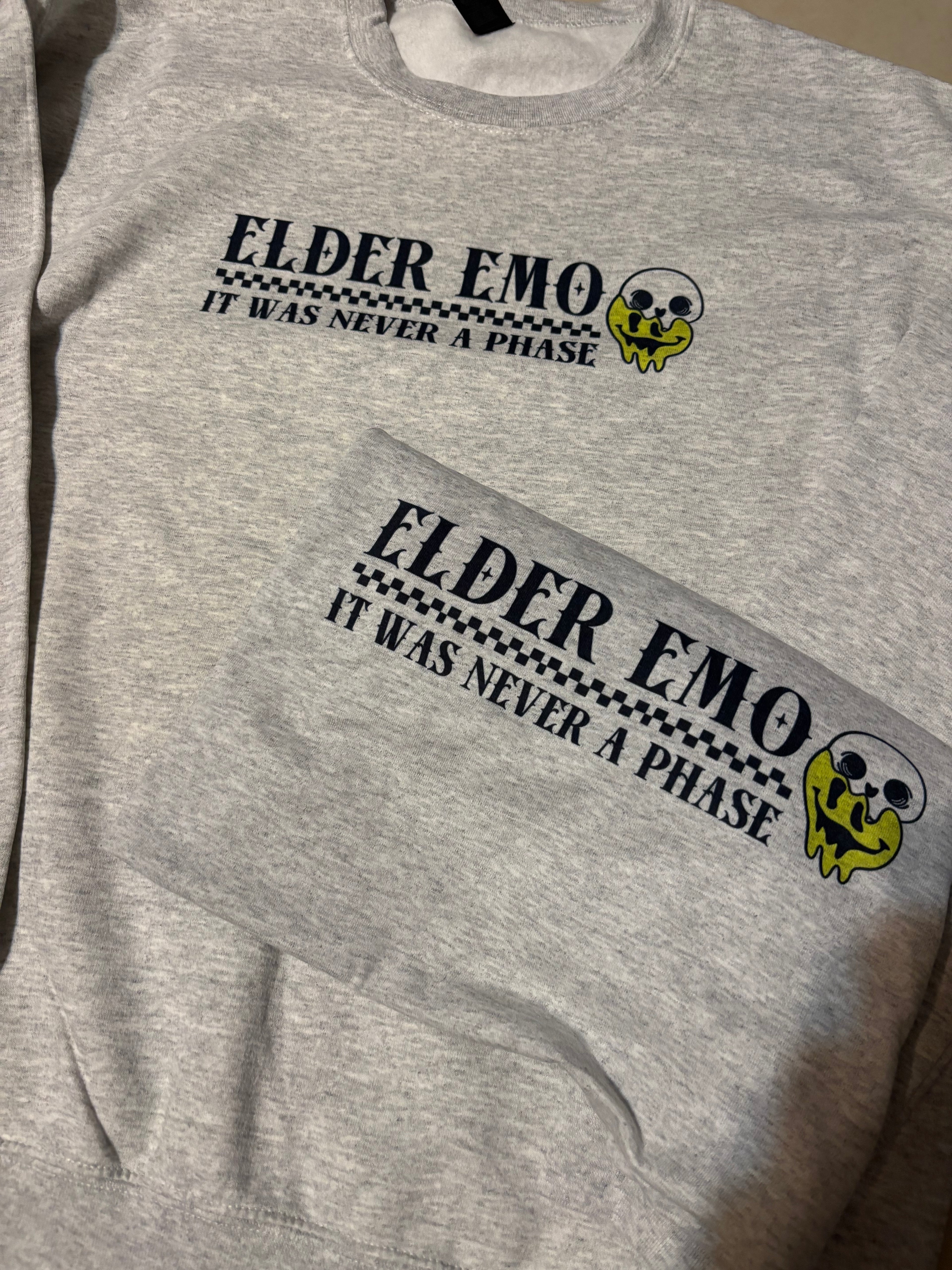 Elder Emo It was Never a phase tee crewneck